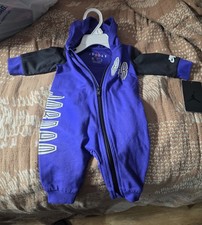 Baby Boys Nike Purple Full Zip Hooded Coverall romper jumpsuit 3m NWT$38.00💥💥