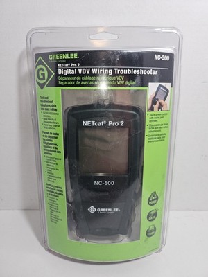 Greenlee NC-500 NetCat 500 Cable Tester, VDV Wiring Troubleshooter Brand New