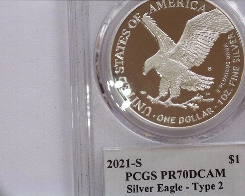 2021-S American Silver Eagle Proof PCGS PR70 DCAM First Release Premiere!