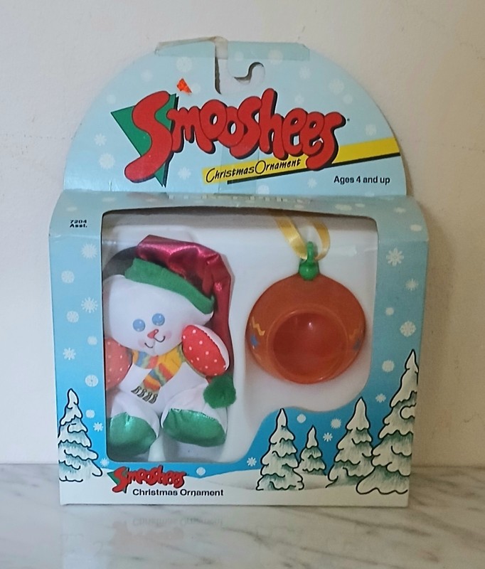 Vintage Fisher Price #7204 Cuddles The Bear Christmas Ornament MIB