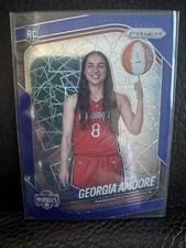 Georgia Amoore 2025 Panini WNBA Prizm Variation Blue Velocity RC #140 Mystics