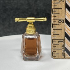 Mini I Am Juicy Couture Eau de Parfum 0.17 oz Gold Sculptural Cap Vanity Decor