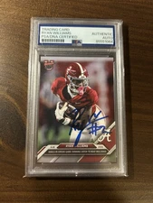 Ryan Williams 2024 Bowman U Topps Now Autographed #19 PSA/DNA Auto Signed