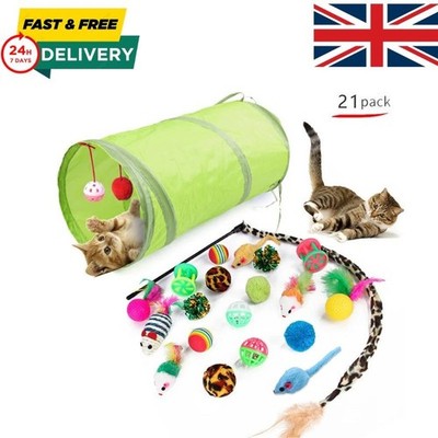 Kätzchen Katze Spielzeug Set Interaktive Bälle Maus Teaser Stick Haustier Spielzeug Kit