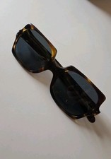 Vtg France Sunglasses Tortoise Square Celebrity Frames 1970s H2F Free Shp