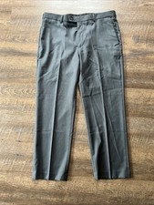 NWT Perry Ellis Portfolio Dress Pants Mens 38X30 Gray Travel Lux No Iron Trouser