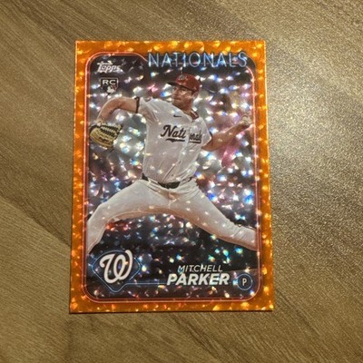 2024 Topps Update Series - Mitchell Parker #US5 Orange Crackle Foilboard /299 