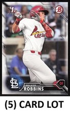 (5) CARD LOT - 2016 Bowman Draft  #BD-7 Walker Robbins