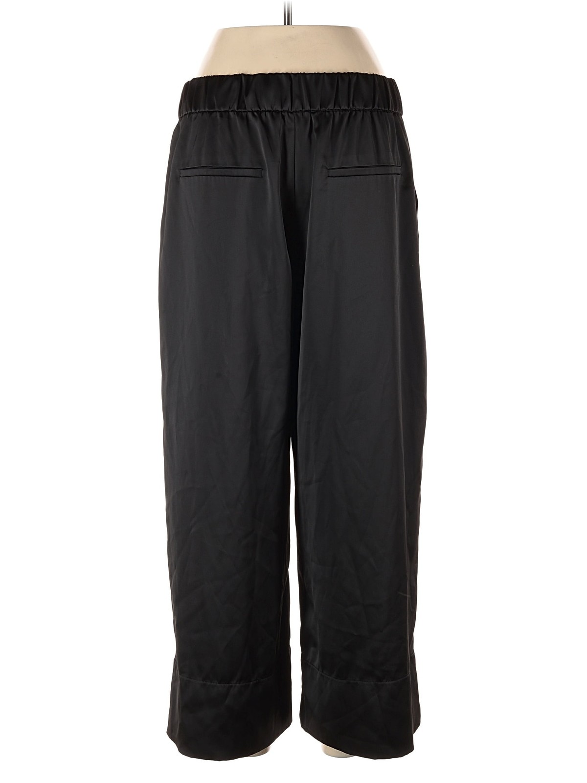 Zara Women Black Casual Pants L thumbnail 2