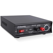 Pyramid Universal Compact Bench Power Supply- 12Amp Variable Linear Black