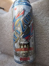 AriZona Chocolate Egg Cream Soda Drink 22 oz. Can Limited Edition Flavor