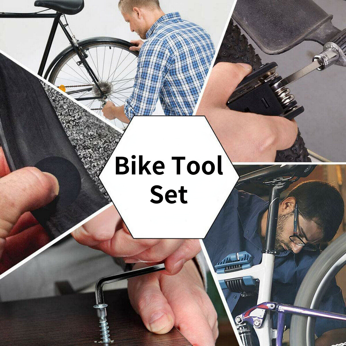 16 in 1 Multifunctional Bike Repair Tools Kit Mountain Bike Folding Repair Tool