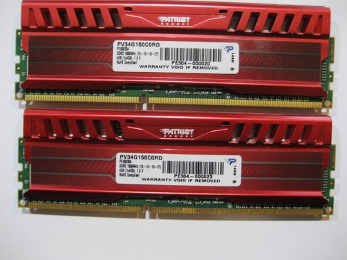 8 GB (2x4GB) Patriot Viper DDR3-1600 240 pin DIMM for Gaming - Picture 3 of 3