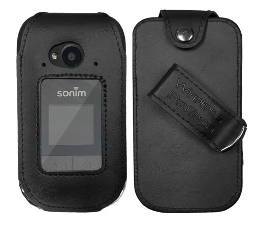 For Sonim XP3 PLUS XP3900 Fitted Leather Case with Swivel Belt Clip Sonim XP3+ - Picture 1 of 8