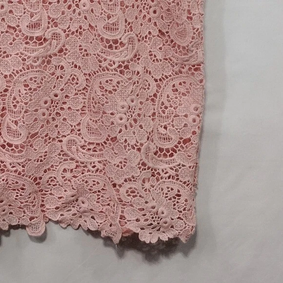 Regata Feminina Ambiance Renda Paisley L Rosa Barbiecore Retrô Anos 90 Ano Novo sem etiquetas - Imagem 3 de 4