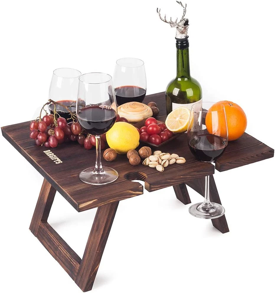 Portable Wine Table Wine Glass Drying Rack for Wine Lovers Stylish Mini  Picnic