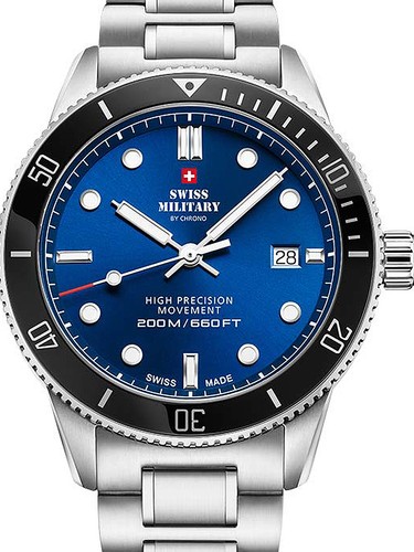 Swiss Military Hanowa Orologio da Uomo 06-5115.04.007 Si / Sw Acciaio