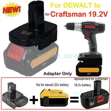 Adapter For Dewalt 20V Slider Li-ion Battery to for Craftsman 19.2V C3 Tools