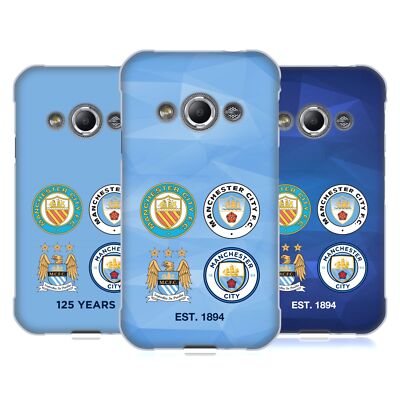 MAN CITY FC HISTORIC CREST EVOLUTION SOFT GEL CASE FOR SAMSUNG PHONES 4