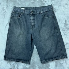 Joker Shorts 38 Black Denim Baggy 90's Hip Hop Skateboard