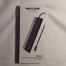 Wavlink USB-C 4k@60Hz 3 Display Docking Station Hub w/ Power Delivery WL-UMD08