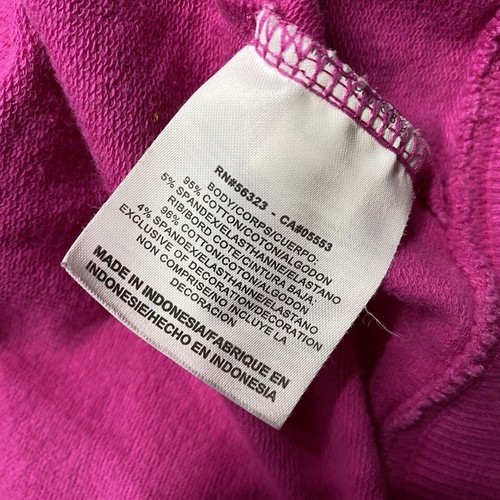 NIKE Graphic Print Full Zip Up Pink Activewear Sweatshirt Girl's Size Medium - Picture 10 of 12