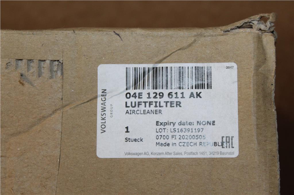 VW Sharan Seat ALHAMBRA 1.4 TSI Air Filter Casing 19 Km 04e129611 