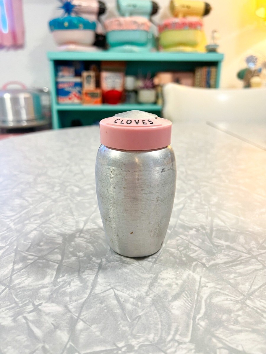 Vintage Pink Kromex Shaker Canister CLOVES | eBay