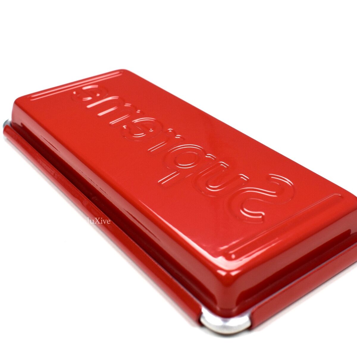 NWT Supreme NY SEALED Dulton Red Box Logo Metal Desk Tray NWT Supreme NY SEALED Dulton Red Box Logo Metal Desk Tray