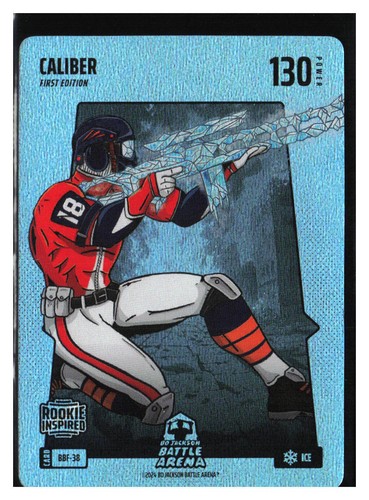 Bo Jackson Battle Arena Caliber Caleb Williams Blue Ice Battlefoil