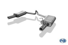 FOX Duplex Sportauspuff je 1x76 Absorber für Audi A4 Typ B6 Limo Avant 1.9l TDI