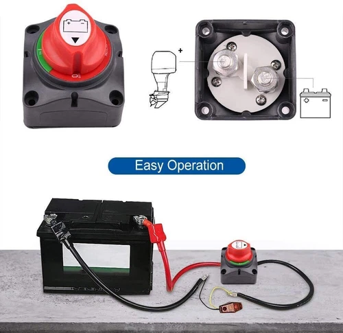 2X Battery Switch Disconnect Isolator Master Power Cut-Off ON/Off For RV ATV Car - Picture 12 of 17