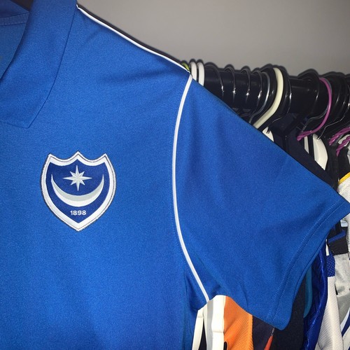 Portsmouth 2020/21 Nike Football Training Polo Shirt Blue Mens Small - 第 6/7 張圖片