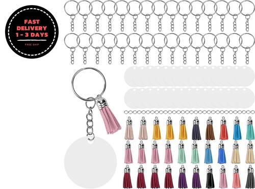Kit De Para Personalizar 30 Llaveros Con Borlas Manualidades Handmade. VIP - 第 1/9 張圖片