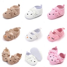 Boys Girls Toddler Cartoon Soft Sole Cute Animal Crib Shoes Non-slip Warm Infant