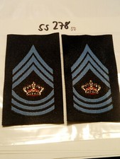 D&auml;nemark Rangschlaufen Luftwaffe blau gewebt 1paar (ss278)