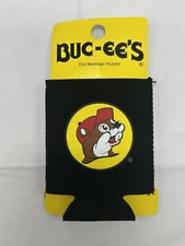 Buc-ee’s 12 oz Beverage Insulator Coozie Black, New 
