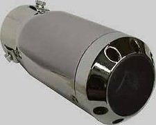 Chrome Tip Stainless Steel Exhaust fits NISSAN PULSAR 2014on Tailpipe Trim (CT3)