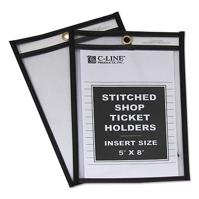 C-Line HOLDER,TCKT,2CLR SIDS,5X8 46058 , INC C-Line 46058 038944460581
