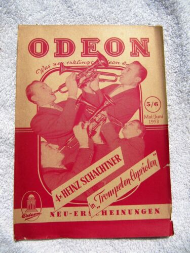 May 1950 German ODEON Neuerscheinungen Supplement SCHACHTNER Record CATALOG 78