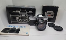 Minolta XD-5 Silver Body w/ MD Rokkor-x 50mm F/1.4 Lens   Read Description  