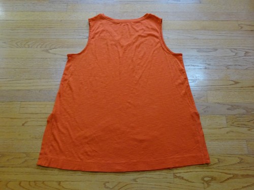 J. Jill Pima V-Neck Sleeveless Tunic Orange Top Size 2X - Picture 8 of 8
