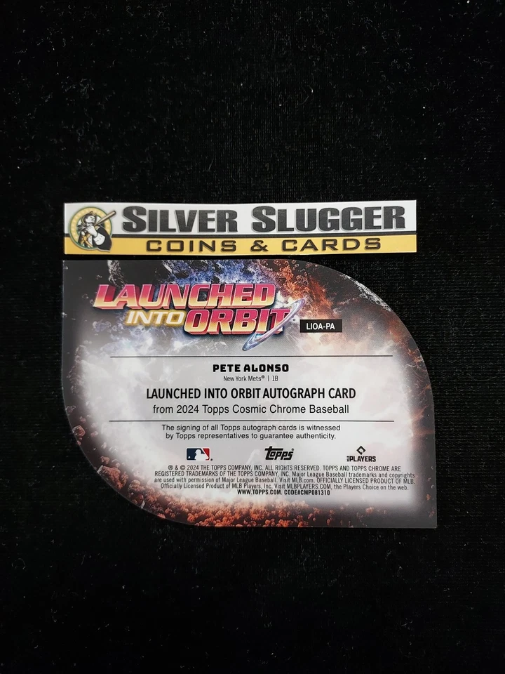 2024 Pete Alonso Topps Chrome Cosmic Launched Into Orbit On Card Auto Refractor - Image 2 of 2