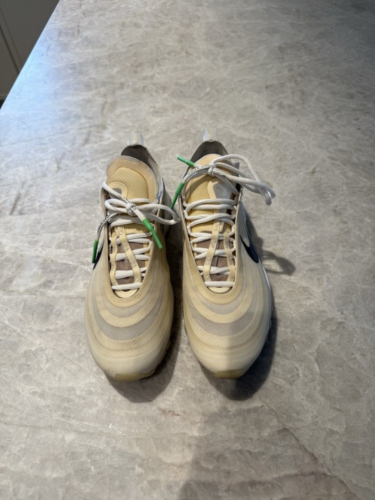 Nike Air Max 97 Off-White Preowned Size 9.5 US Mens Sneakers