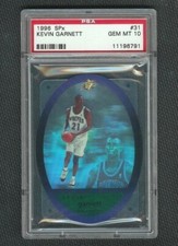 1996 SPX KEVIN GARNETT #31 ROOKIE RC  PSA 10  GEM MINT  ***LOW POP***