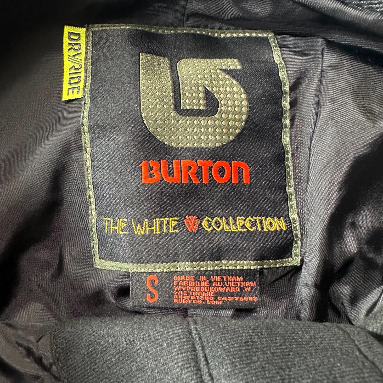 burton dry ride waterproof the white collection pants