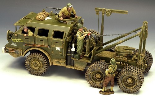 Figurine King & Country DD104(SL) - Dépaneuse Blindée Américaine M26, 1/32, WWII
