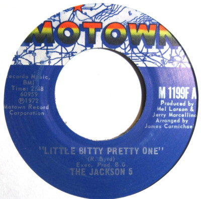 JACKSON FIVE 5 45 * Little Bitty Pretty One * 1972 VG++ ORIGINAL Vinyl 45 MOTOWN