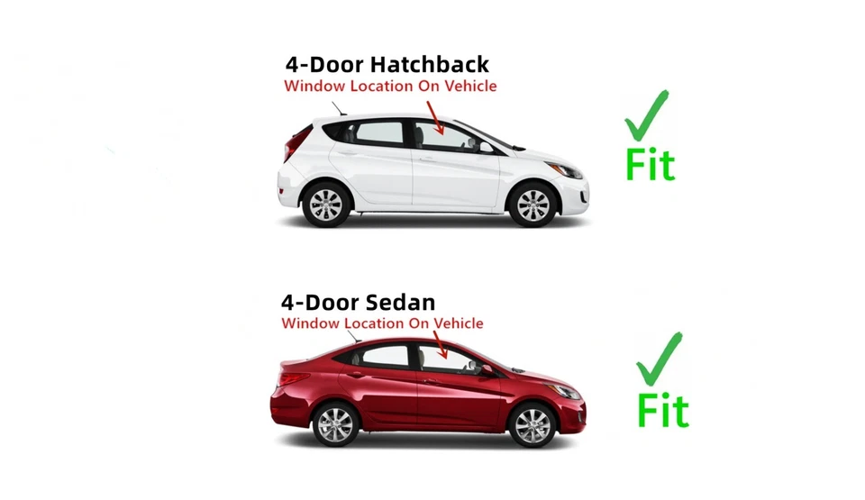 Fits 2012-2017 Hyundai Accent Passenger Right Side Front Door Window Glass Foto 3 de 4