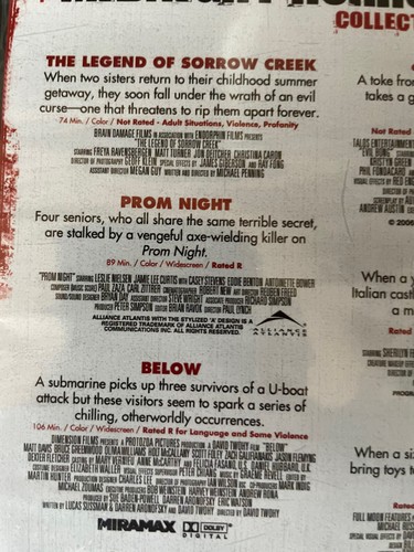 The Midnight Horror Collection 8 Movie Pack DVD New Prom Night Factory Sealed 31 - Picture 6 of 9